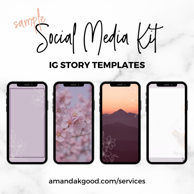 ig story template sample